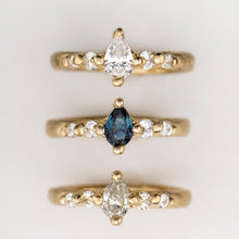 Load image into Gallery viewer, R1034 | Sapphire Drop Engagement Ring