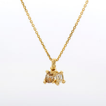 Load image into Gallery viewer, N1013 | Ocean inspired Champagne Pendant with Diamonds
