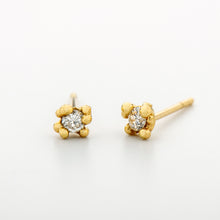 Load image into Gallery viewer, E1031 | Little Diamond Stud earrings
