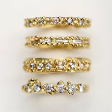 Load image into Gallery viewer, B1015 | Champagne Diamond Granulated Band