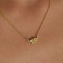 Load image into Gallery viewer, N1019 | Mini Cluster Necklace with White Diamonds