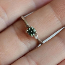 Load image into Gallery viewer, DR1054 | Blue Diamond dainty Ring