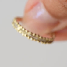 Load image into Gallery viewer, B1016 | Majestic Granulated Band with rectangular diamonds