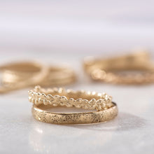 Load image into Gallery viewer, B1004 | Ancient textured Wedding Band- oval profile