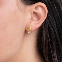 Load image into Gallery viewer, E1013 | Citrine Coral Stud Earrings