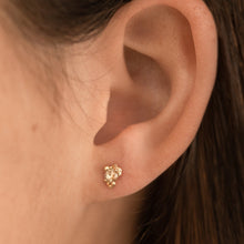 Load image into Gallery viewer, E1027 | Rose Cut Diamond Stud Earrings