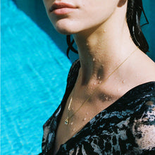 Load image into Gallery viewer, N1003 | Emerald Cut Aquamarine Necklace with Marine Details