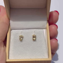 Load image into Gallery viewer, E1027 | Rose Cut Diamond Stud Earrings