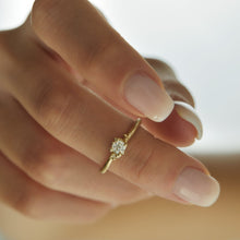 Load image into Gallery viewer, DR1053 | Champagne Diamond dainty Ring