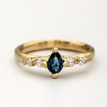 Load image into Gallery viewer, R1034 | Sapphire Drop Engagement Ring