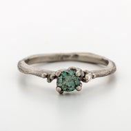 DR1054 | Blue Diamond dainty Ring