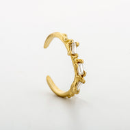 E1036 | Ellie Ear Cuff with rectangular diamonds
