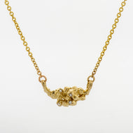 N1019 | Mini Cluster Necklace with White Diamonds