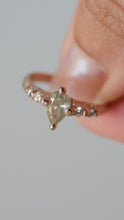 Load image into Gallery viewer, DR1056 | Salt and Pepper Drop Diamond Ring