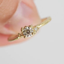 Load image into Gallery viewer, DR1053 | Champagne Diamond dainty Ring