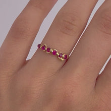 Load image into Gallery viewer, R1020 | Eternity Band with Rubies