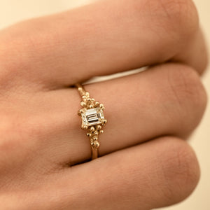 DR1031 | Lotus Flower Diamond Ring