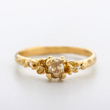 Load image into Gallery viewer, DR1032 | Ocean Garden Ring- Champagne Oval Diamond