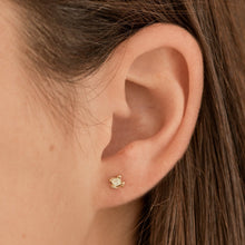 Load image into Gallery viewer, E1028 | Princess Cut Diamond Stud earrings