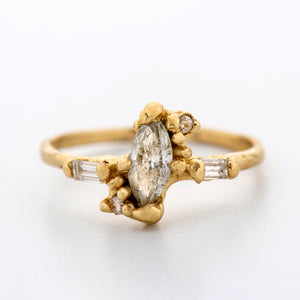 DR1021 | Speckled Marquise Cut Diamond Ring