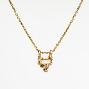 N1015 | Dainty Ocean Diamond Necklace