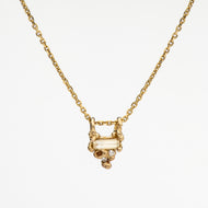 N1015 | Dainty Ocean Diamond Necklace