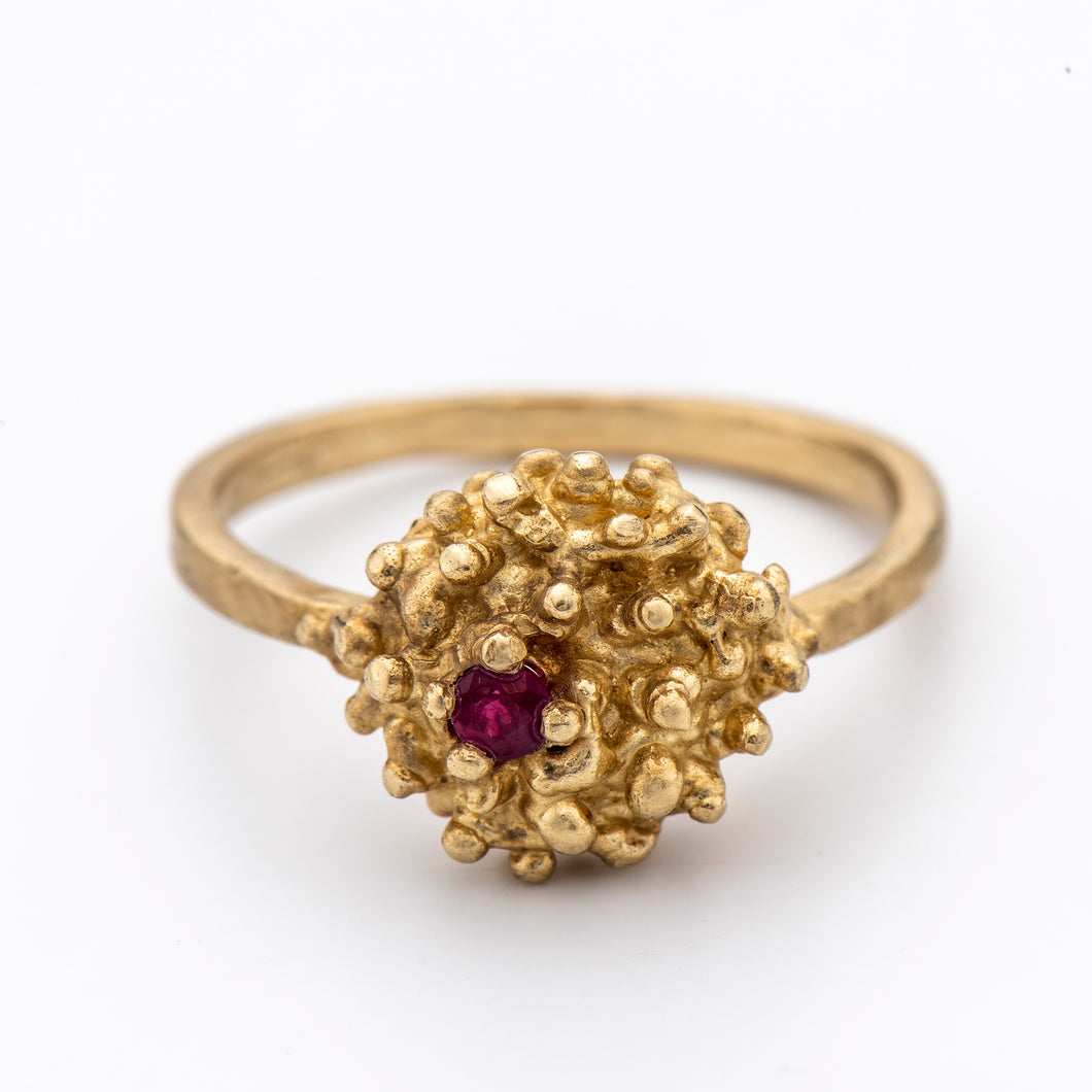 R1001 | Ruby Sea Urchin Ring