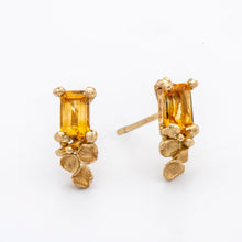 Load image into Gallery viewer, E1013 | Citrine Coral Stud Earrings