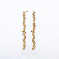 E1004 | Chandelier Earrings with White Diamonds