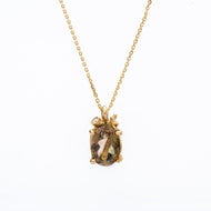 N1008 | Tourmaline and Diamond Necklace