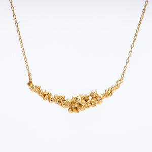 N1002 | Cluster Necklace with White Diamonds