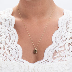 N1008 | Tourmaline and Diamond Necklace