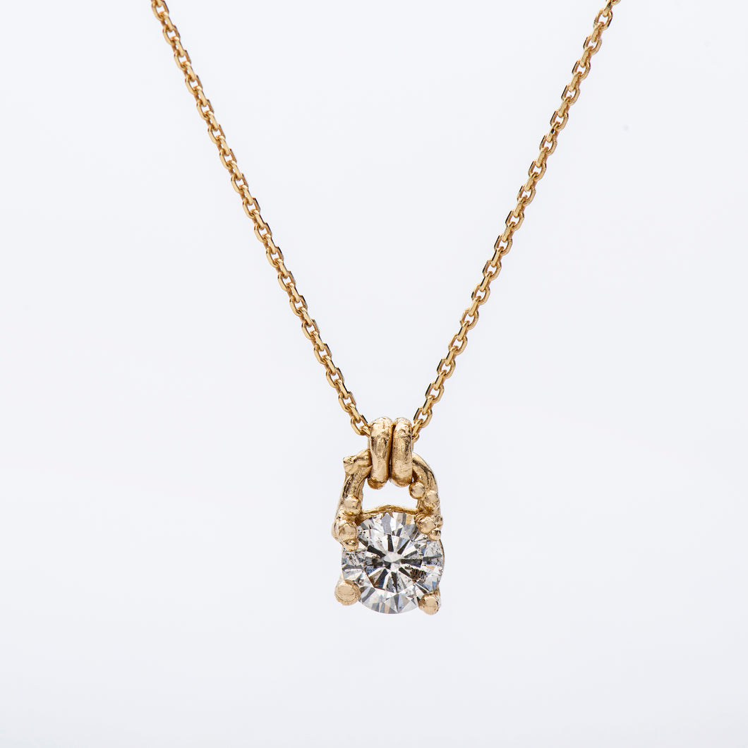 N1011 | Diamond Necklace with granules