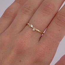 Load image into Gallery viewer, DR1024 | Dainty Cluster Ring with Diamonds
